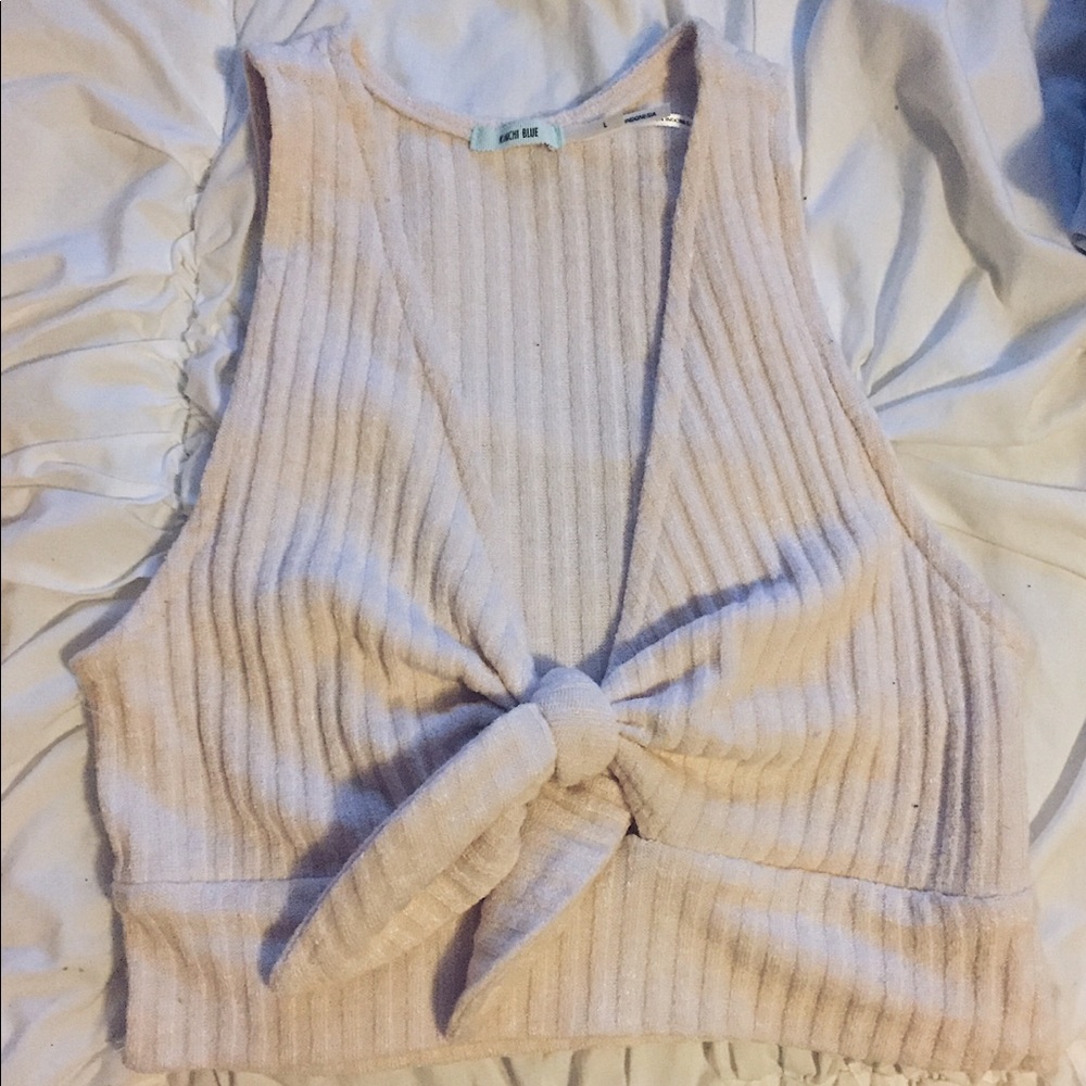 light pink cropped tank